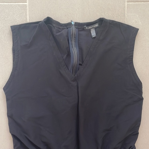 Eileen Fisher black jumpsuit sleeveless - Picture 6 of 16